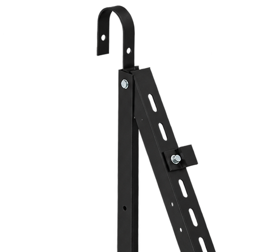 LAUXX Energy BLK-Halt-S1 Universalhalterung | Full Black | Balkon & Boden | 0°–90°