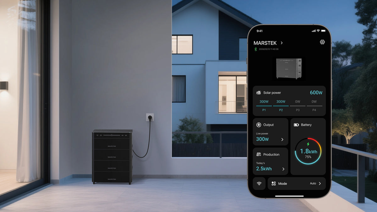 MARSTEK App mit Energieübersicht