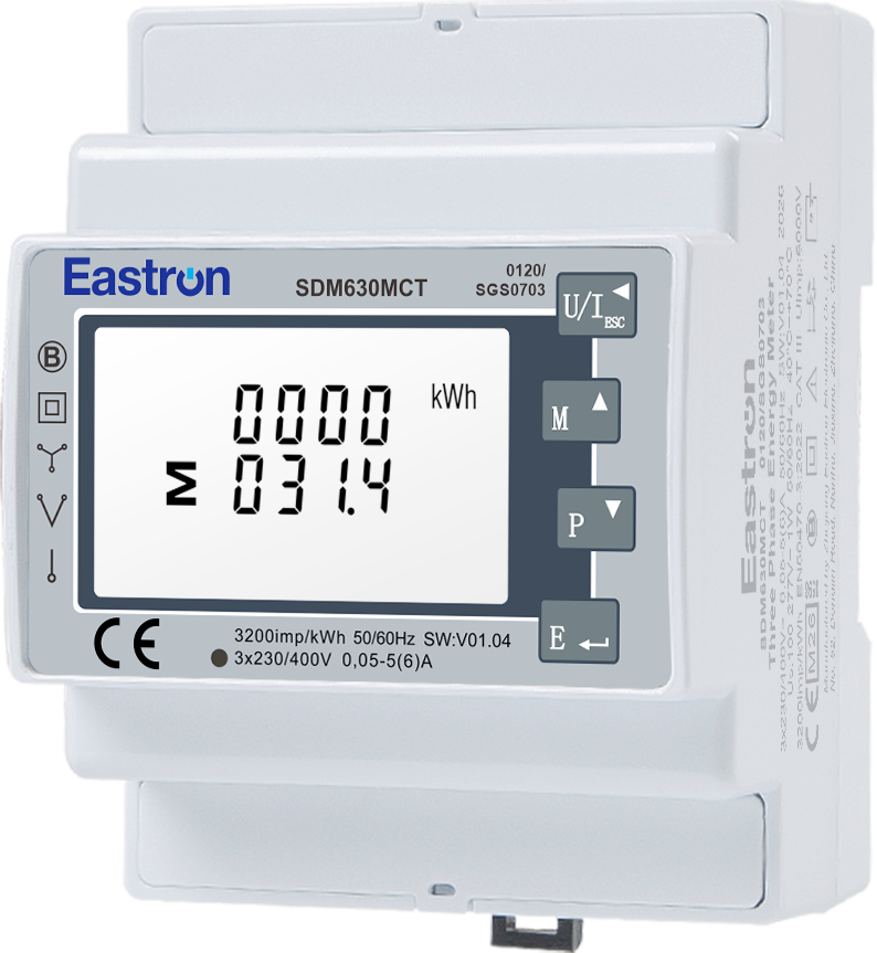 Eastron SDM630-MCT Drehstrom-Messwandlerzähler | MID | RS485