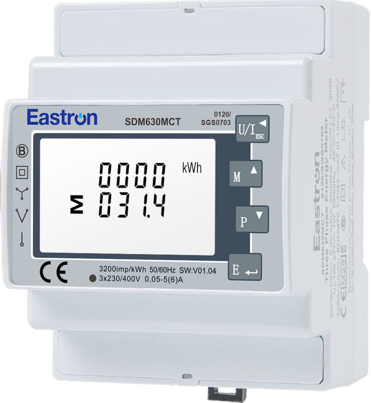 Eastron SDM630-MCT Drehstrom-Messwandlerzähler | MID | RS485