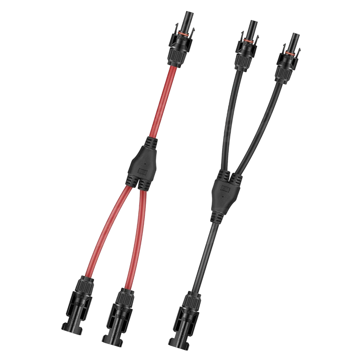 Solarkabel Y-Form Verteiler mit MC4-Steckern, 4 mm², 1 Paar